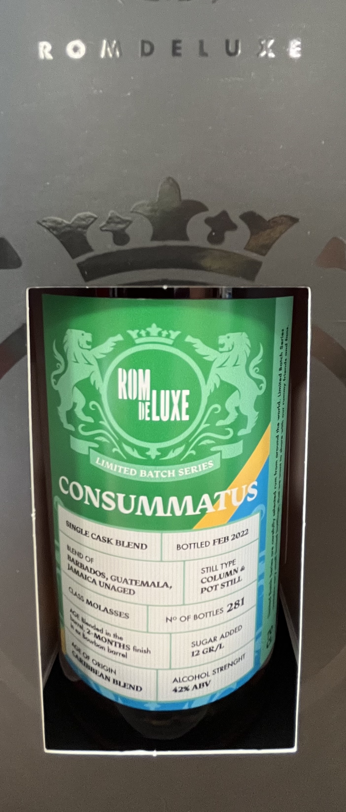 Limited Batch Series Consummatus Romdeluxe 42% 0,7l