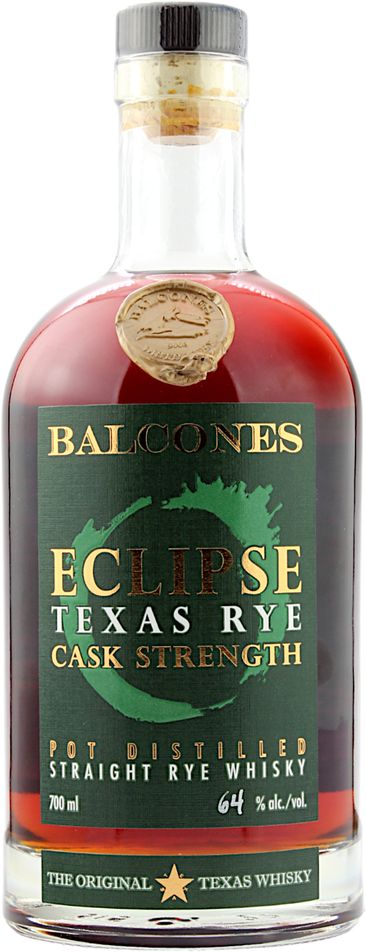 Balcones Eclipse Texas Rye Cask Strength 64.0% 0,7l