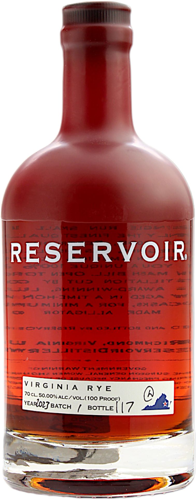 Reservoir Virginia Rye Batch 1 2023 50.0% 0,7l