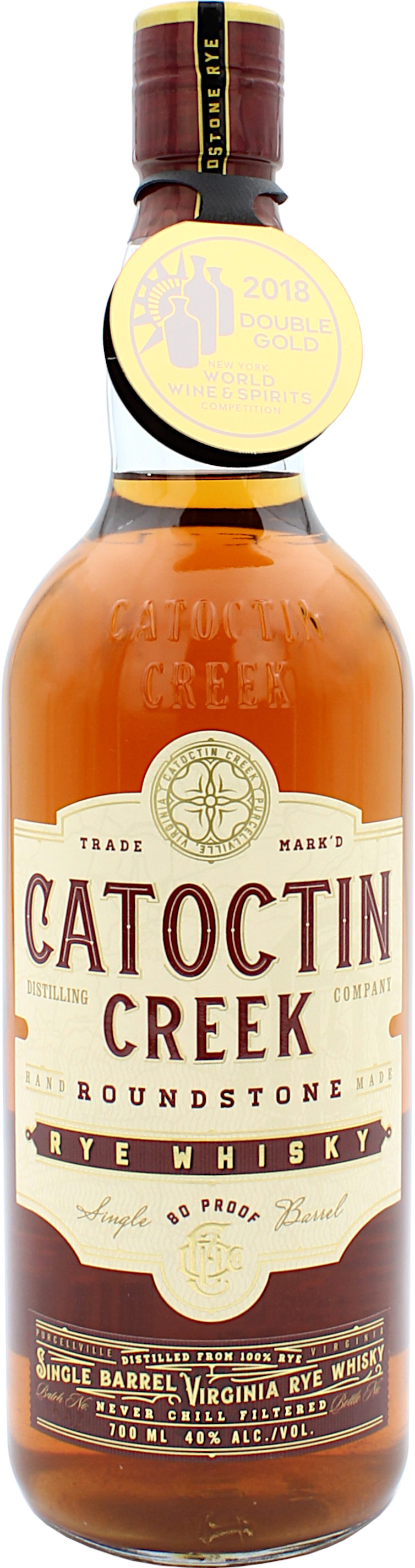 Catoctin Creek Roundstone Single Barrel Rye 40.0% 0,7l